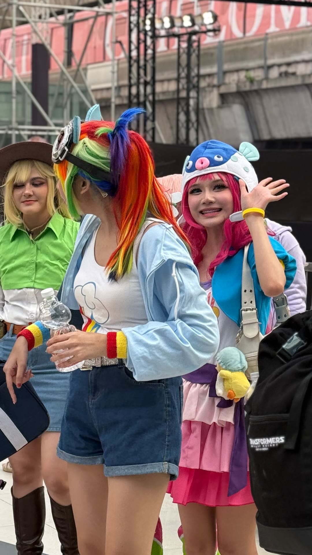 Cosplayers at a Bangkok street event