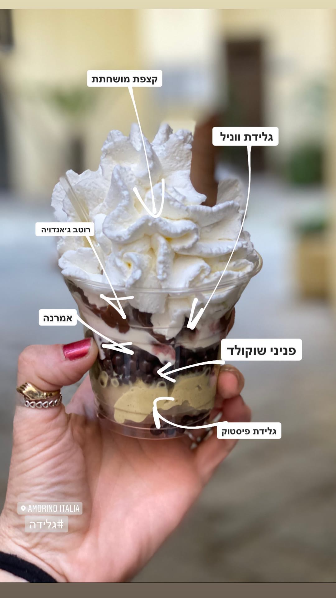 גלידת Amorino בסורנטו
