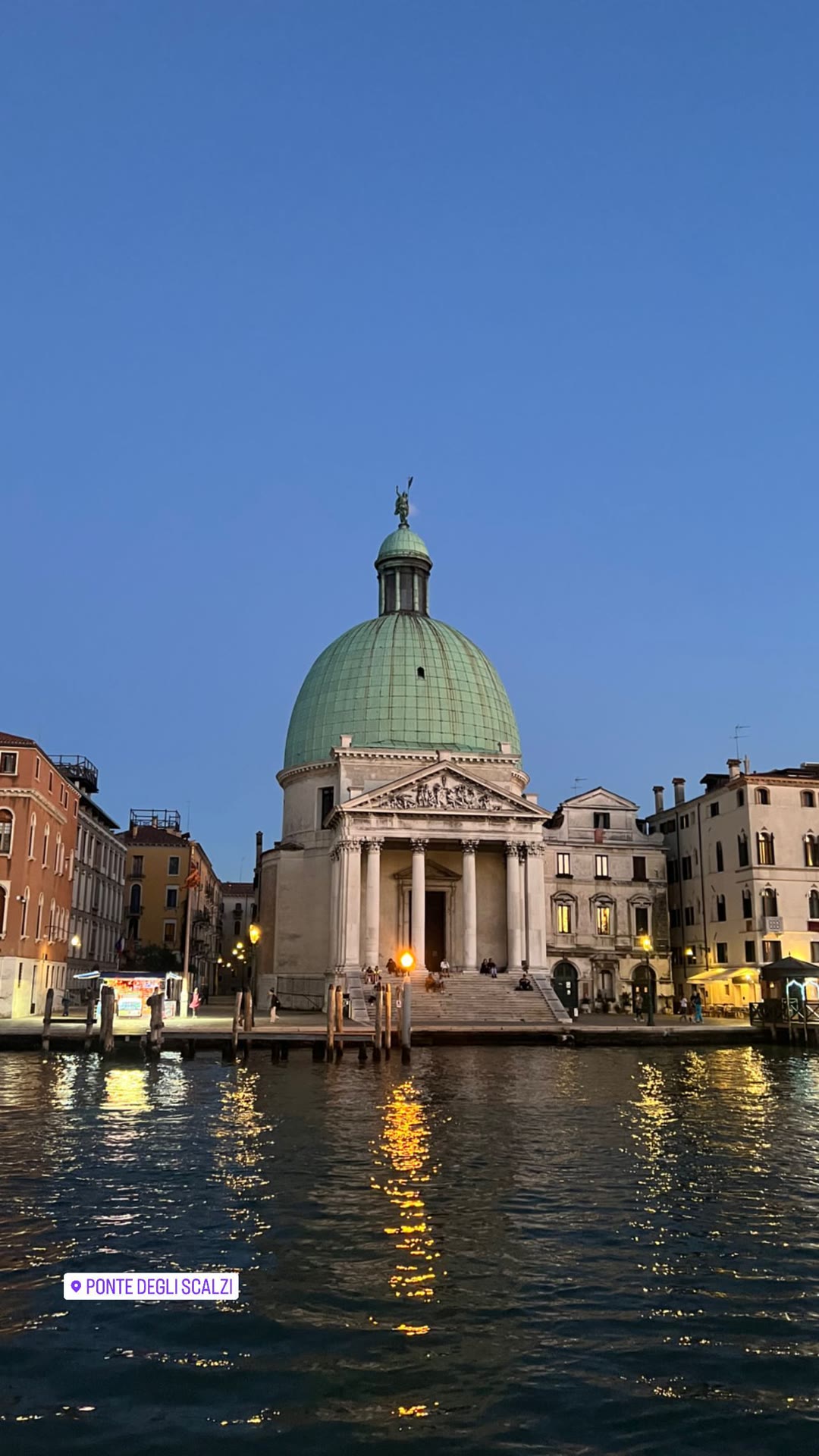 San Simeone Piccolo from Ponte degli Scalzi, Venice