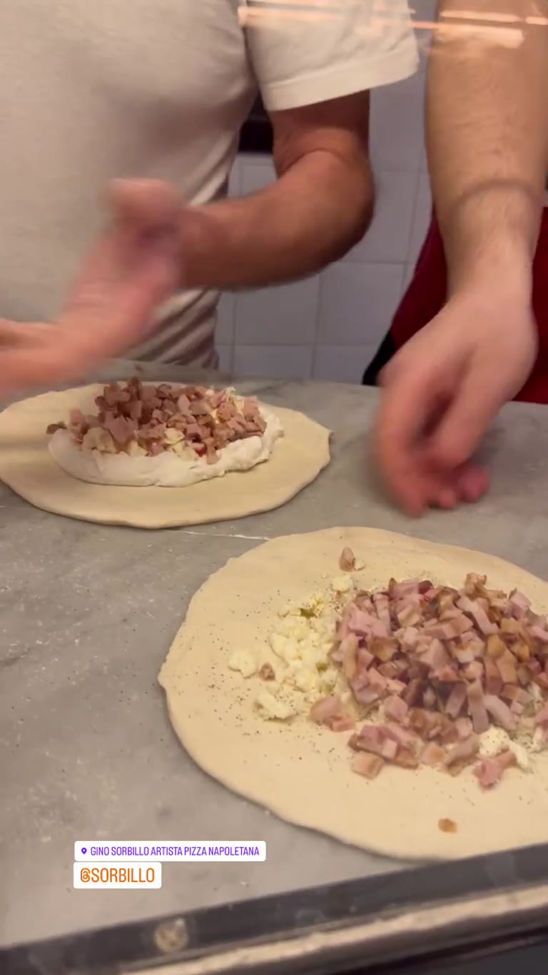 Calzone made at Gino Sorbillo, Naples