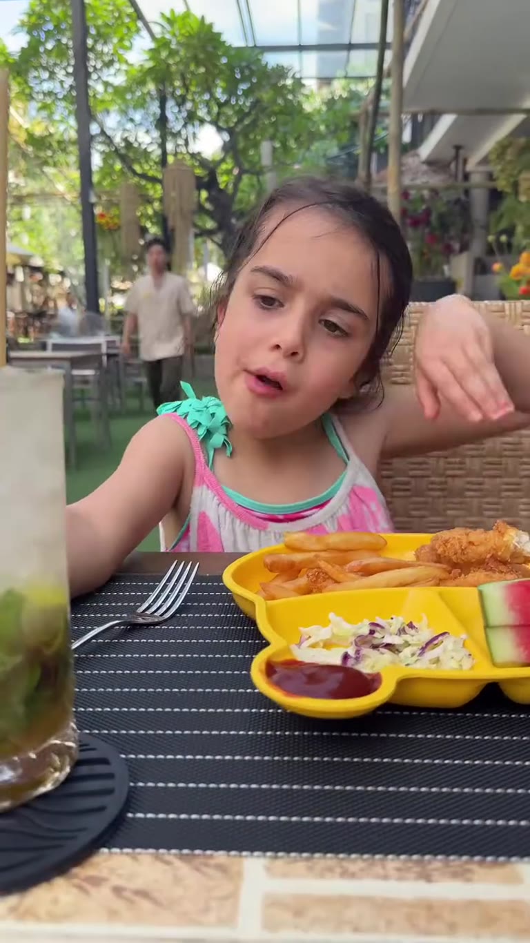 Kids' meal and virgin mojito in Phuket