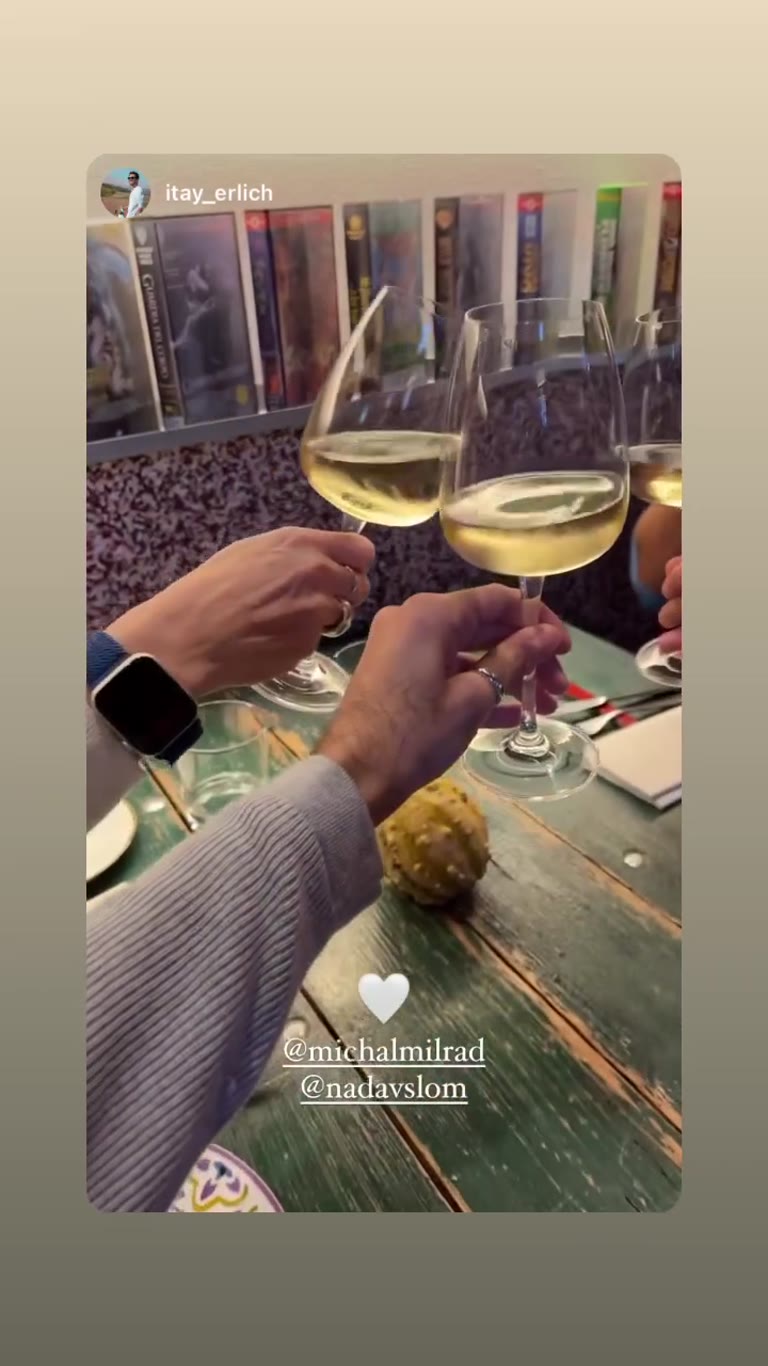 Wine toast at a Milan dinner