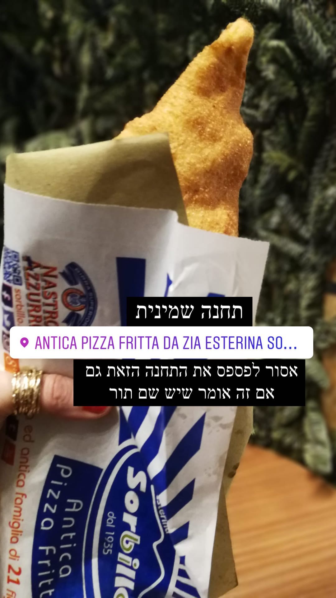 Pizza fritta at Zia Esterina Sorbillo, Naples