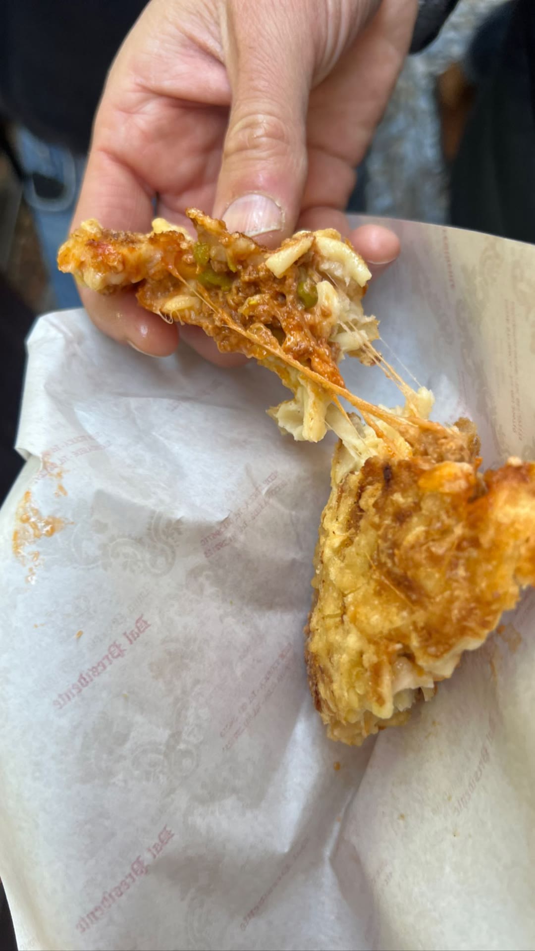 Frittatina di pasta at Dal Presidente, Napoli