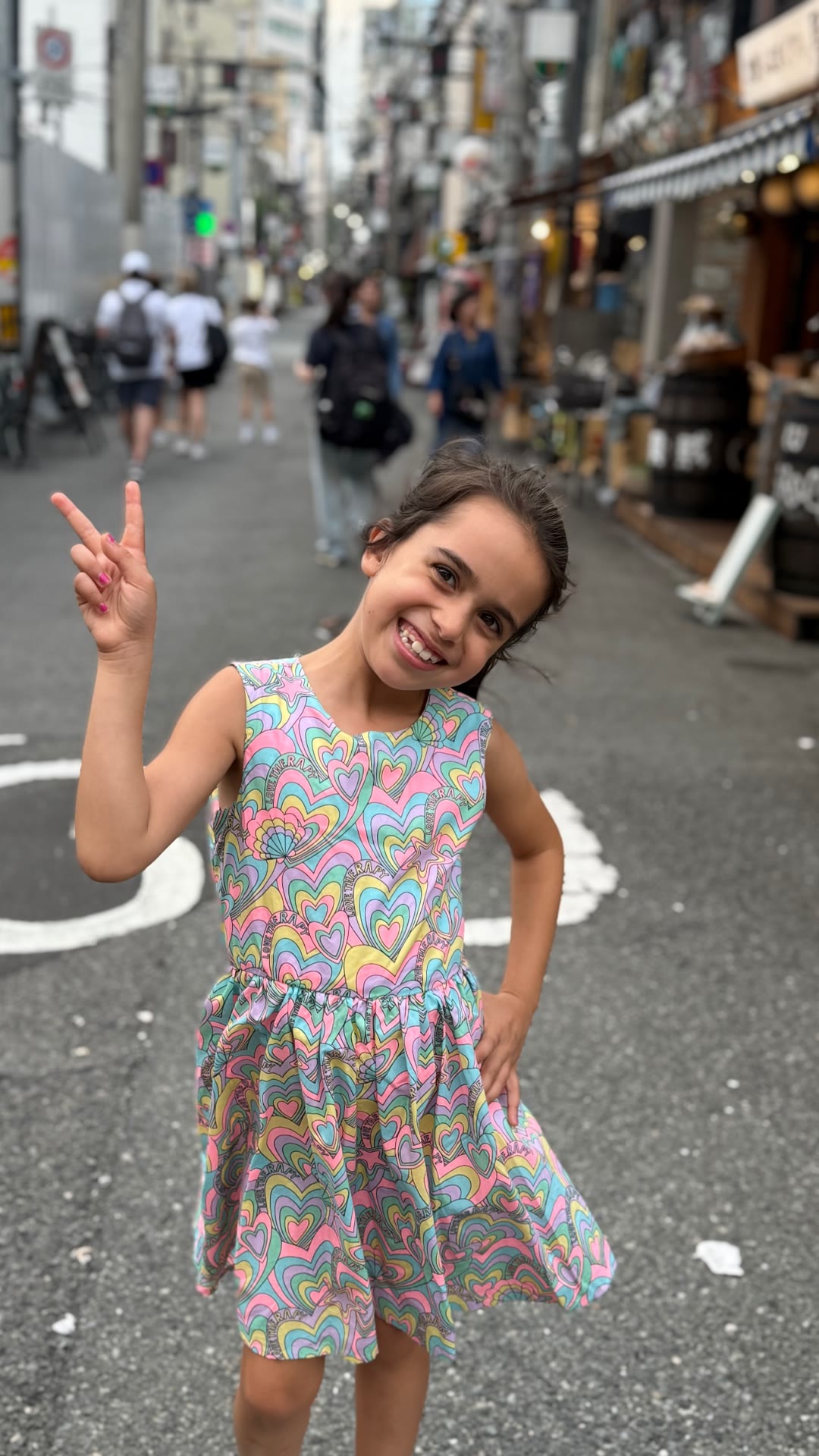 Peace sign on an Osaka side street