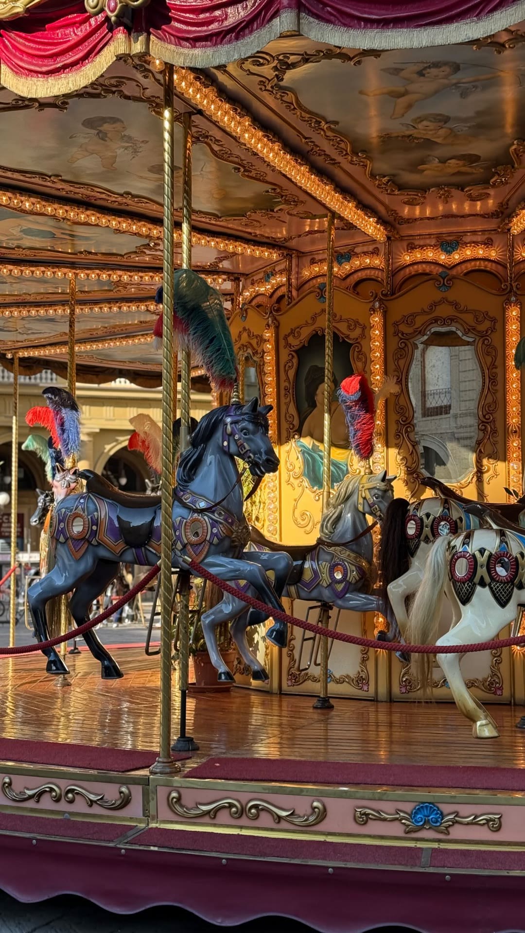 Vintage carousel in Piazza della Repubblica, Florence