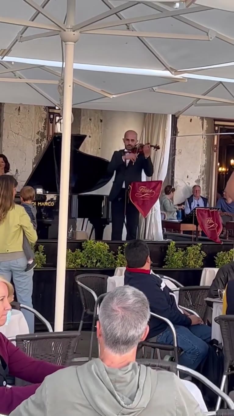 Live orchestra at Caffè Florian, Piazza San Marco