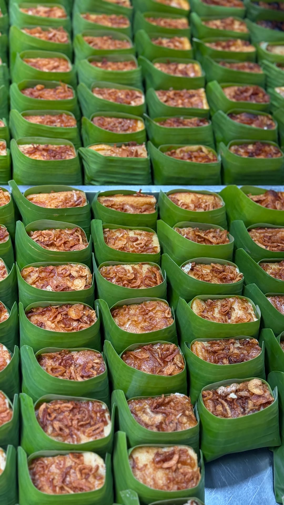 Banana-leaf street snacks in Bangkok