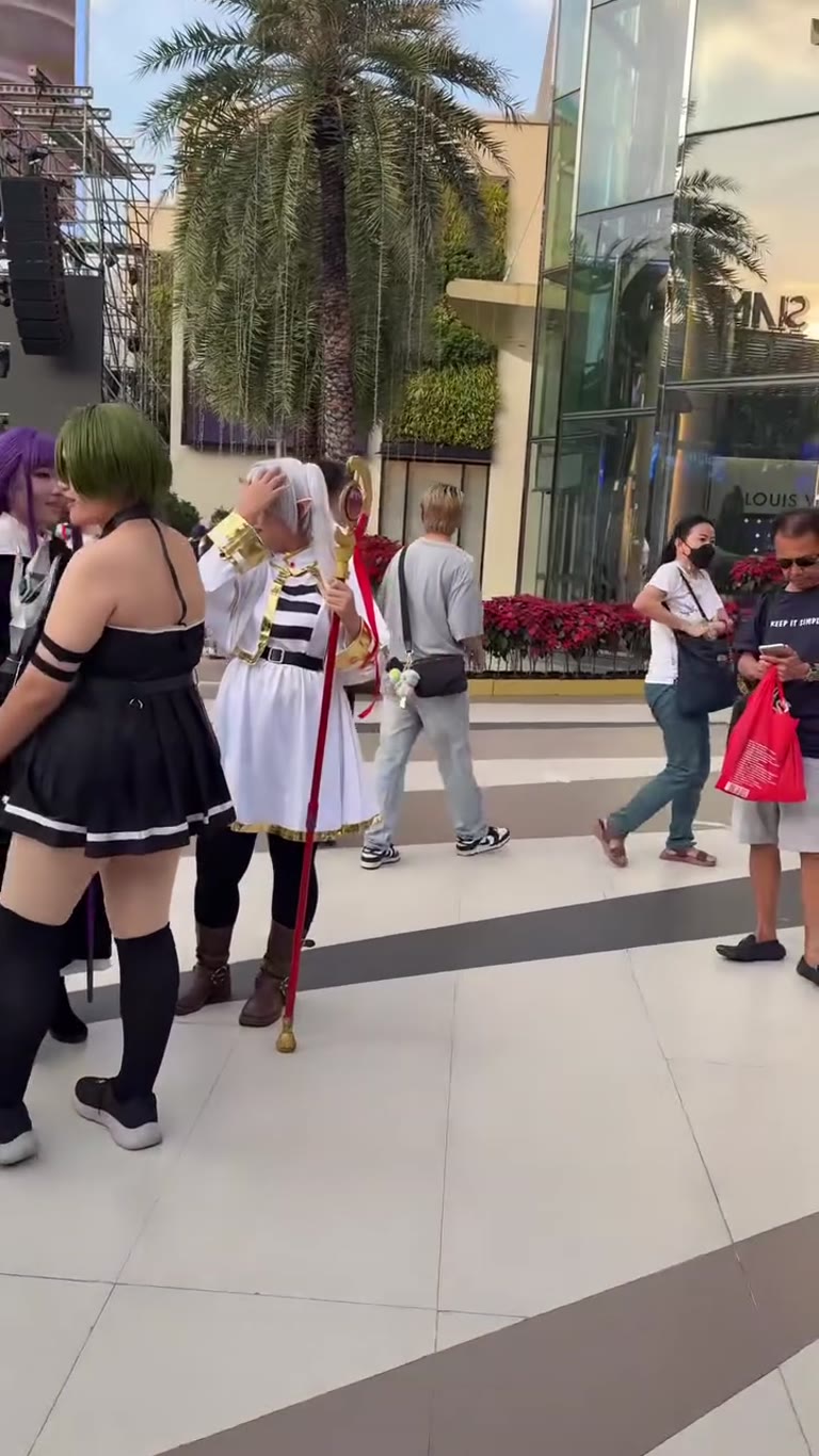 Cosplayers outside Siam Paragon, Bangkok