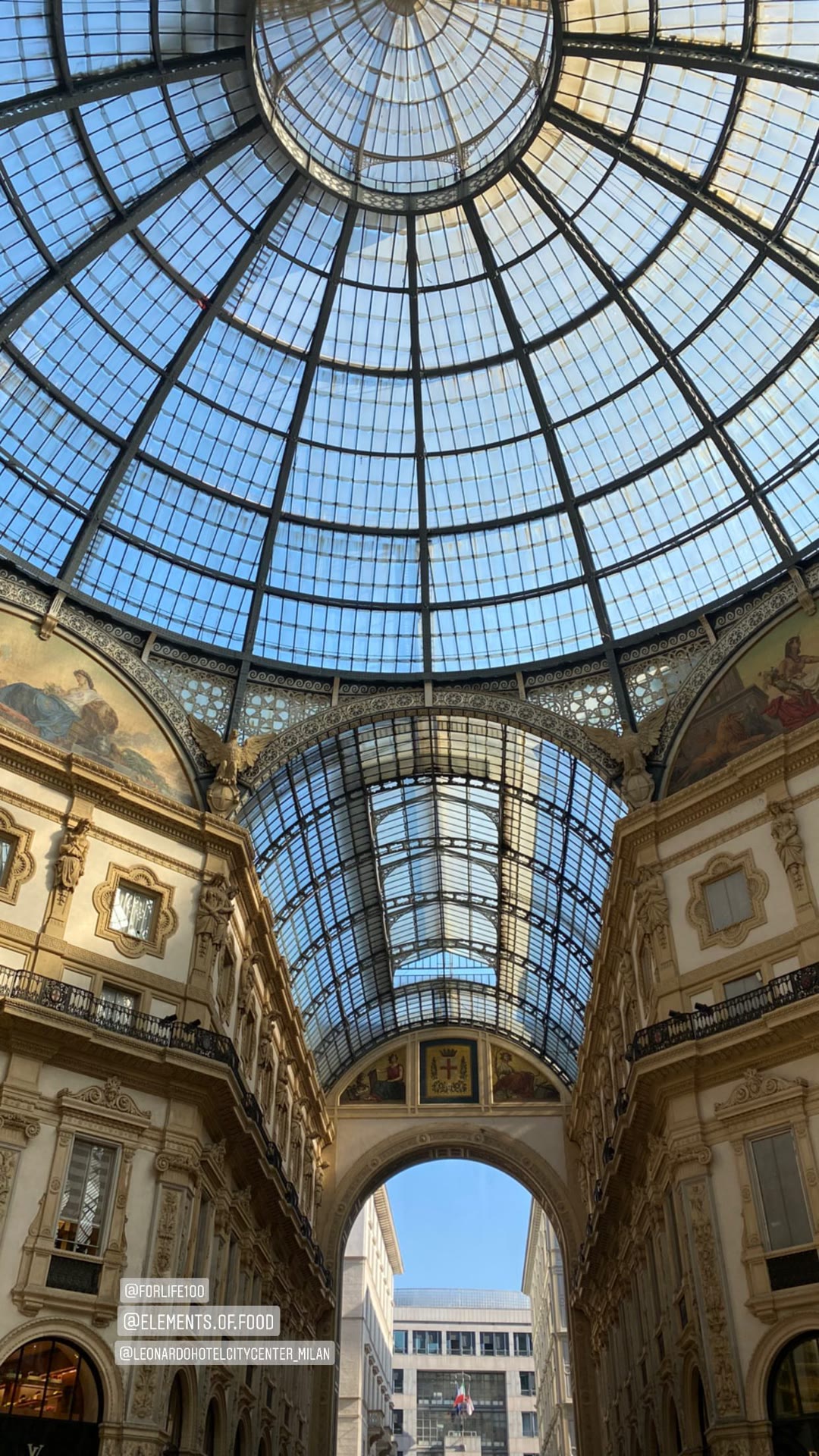 Galleria Vittorio Emanuele II glass dome, Milan