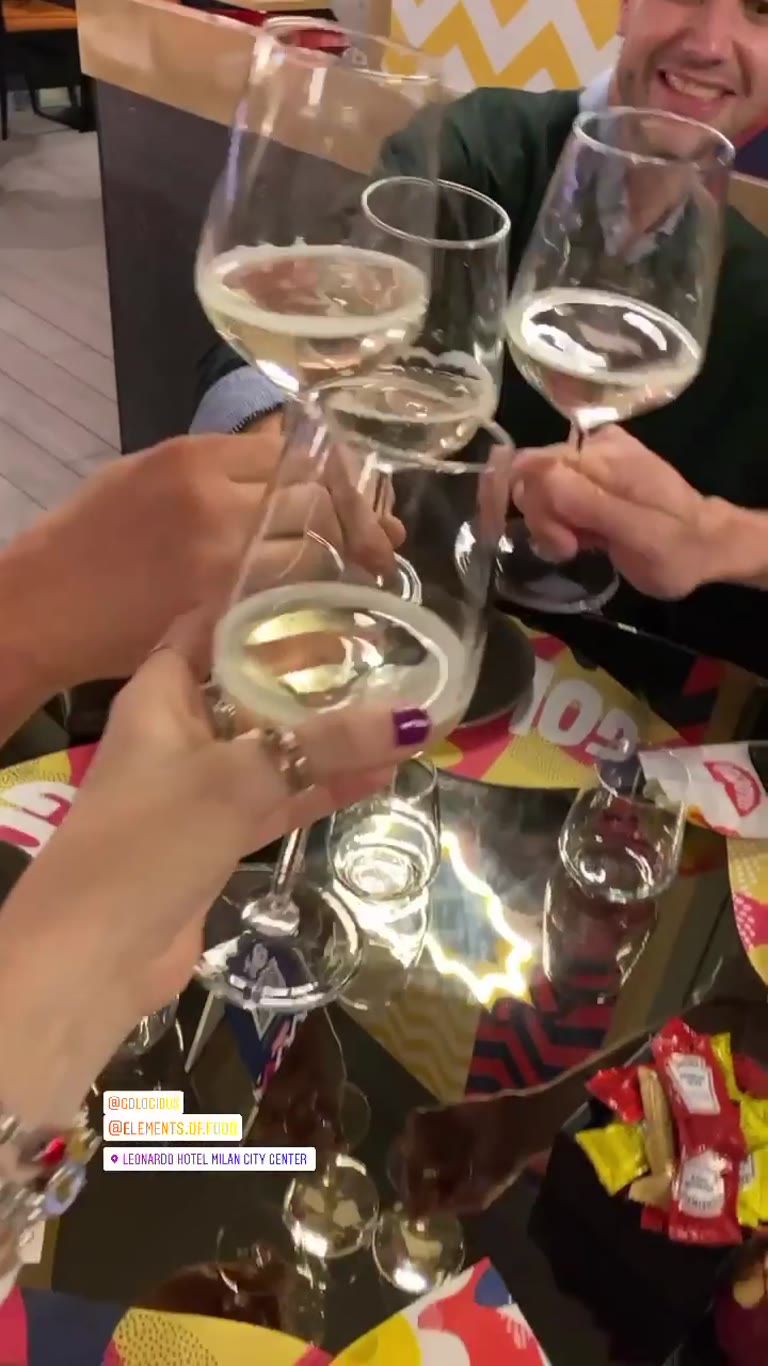 Cheers at Golocious, Leonardo Hotel Milan