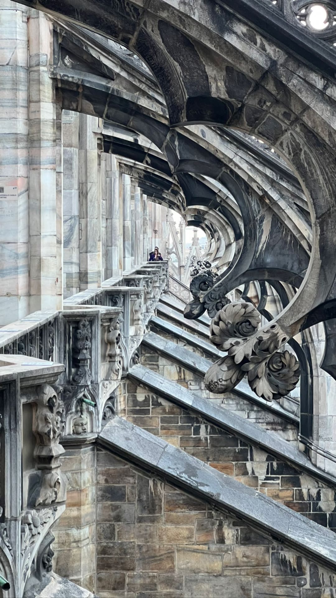 On the Duomo rooftop terraces, Milan