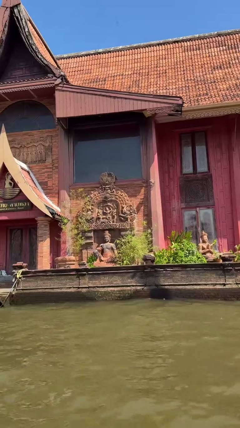 Siam Dance & Antique House from a Bangkok klong
