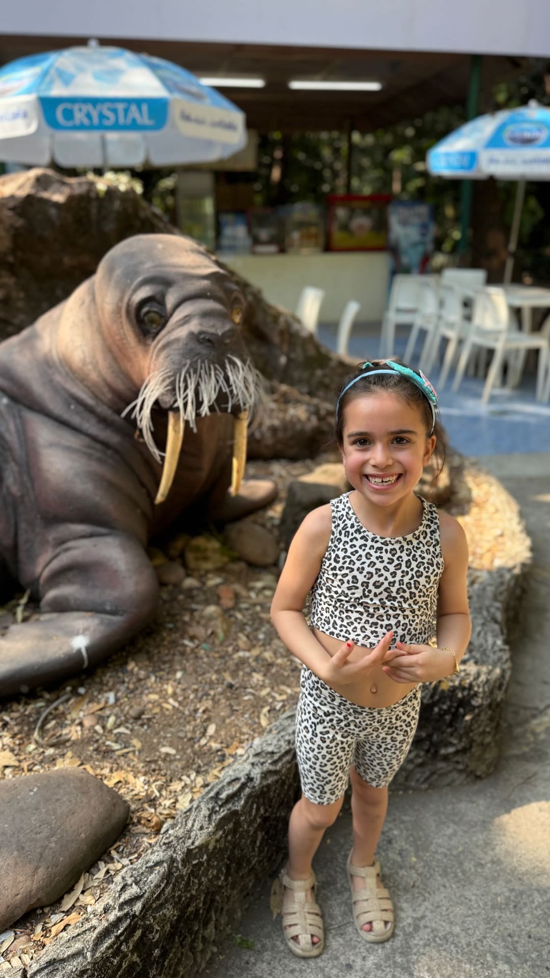 Walrus statue photo stop in Bangkok