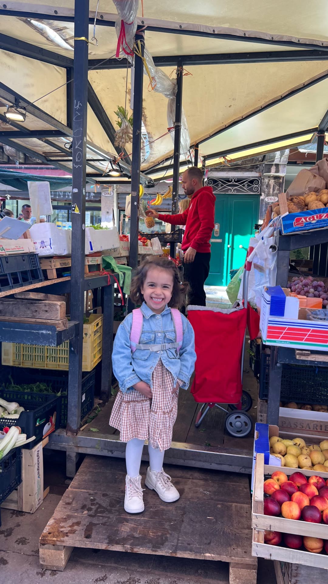 Morning at a Venice produce market