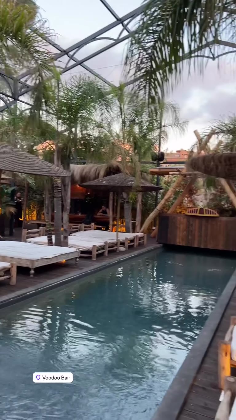 Voodoo Bar, Rome — tropical poolside lounge