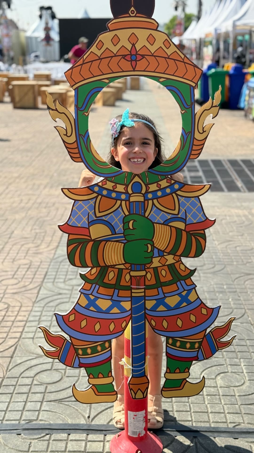 Thai guardian photo cutout in Bangkok