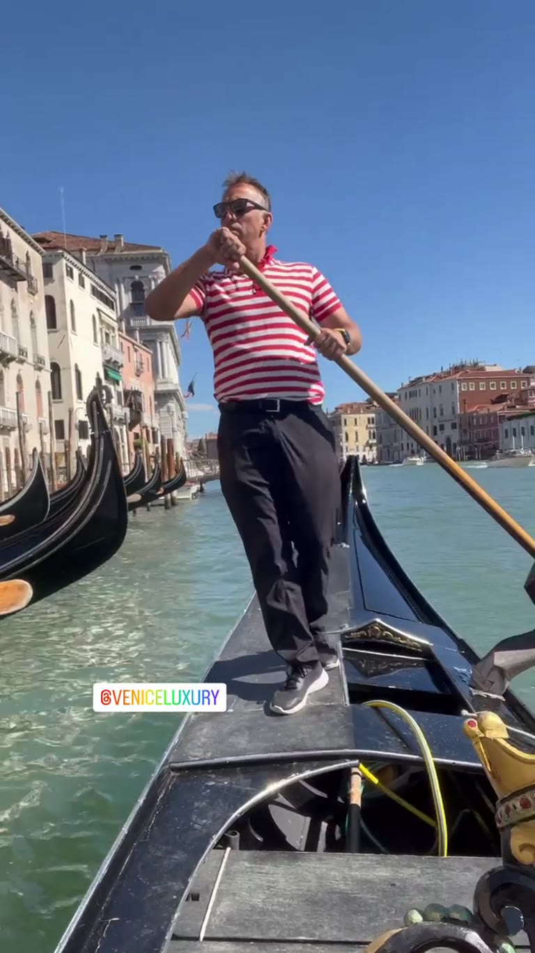 Gondola ride on Venice's Grand Canal