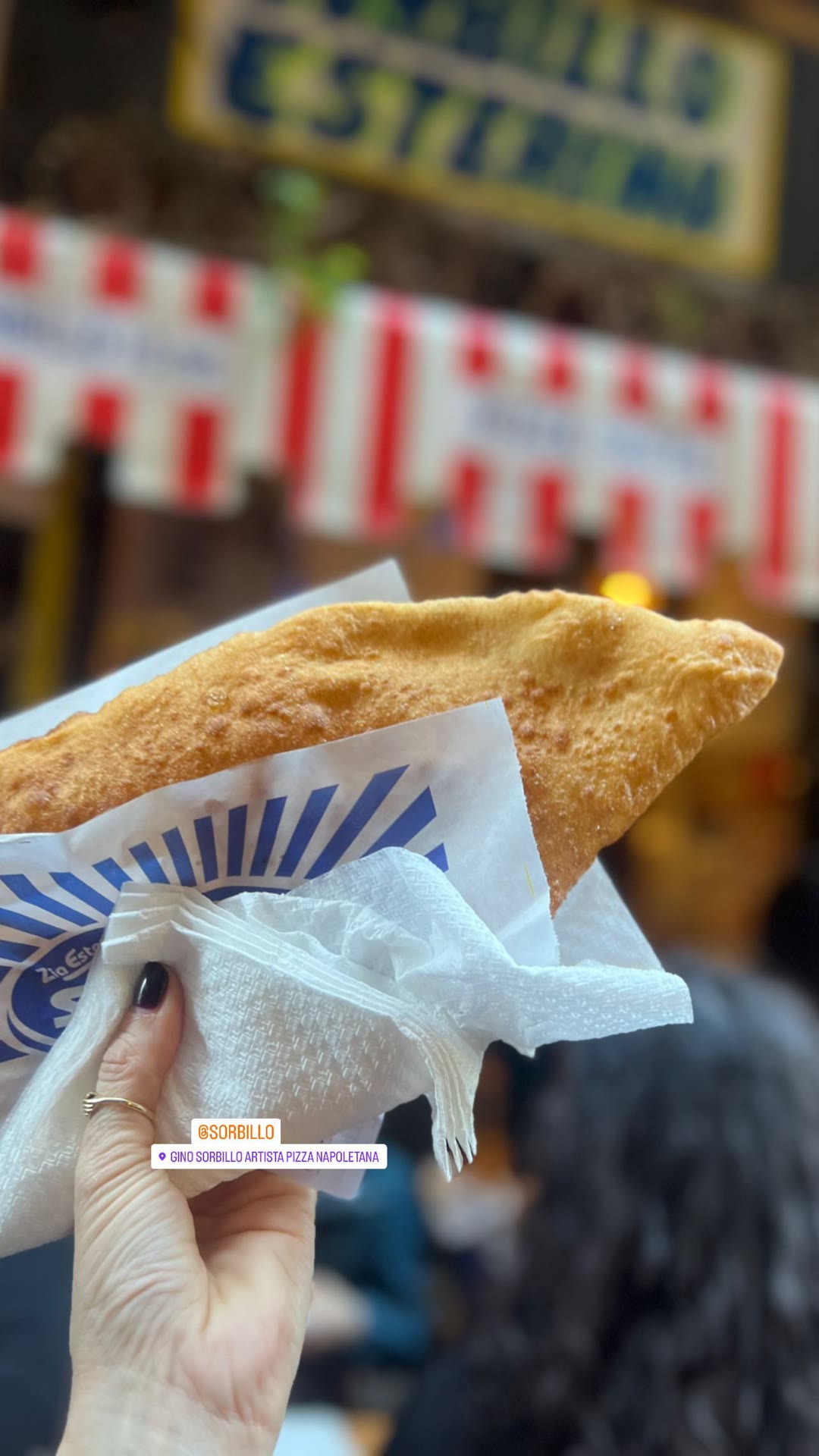 Pizza fritta at Zia Esterina Sorbillo, Naples