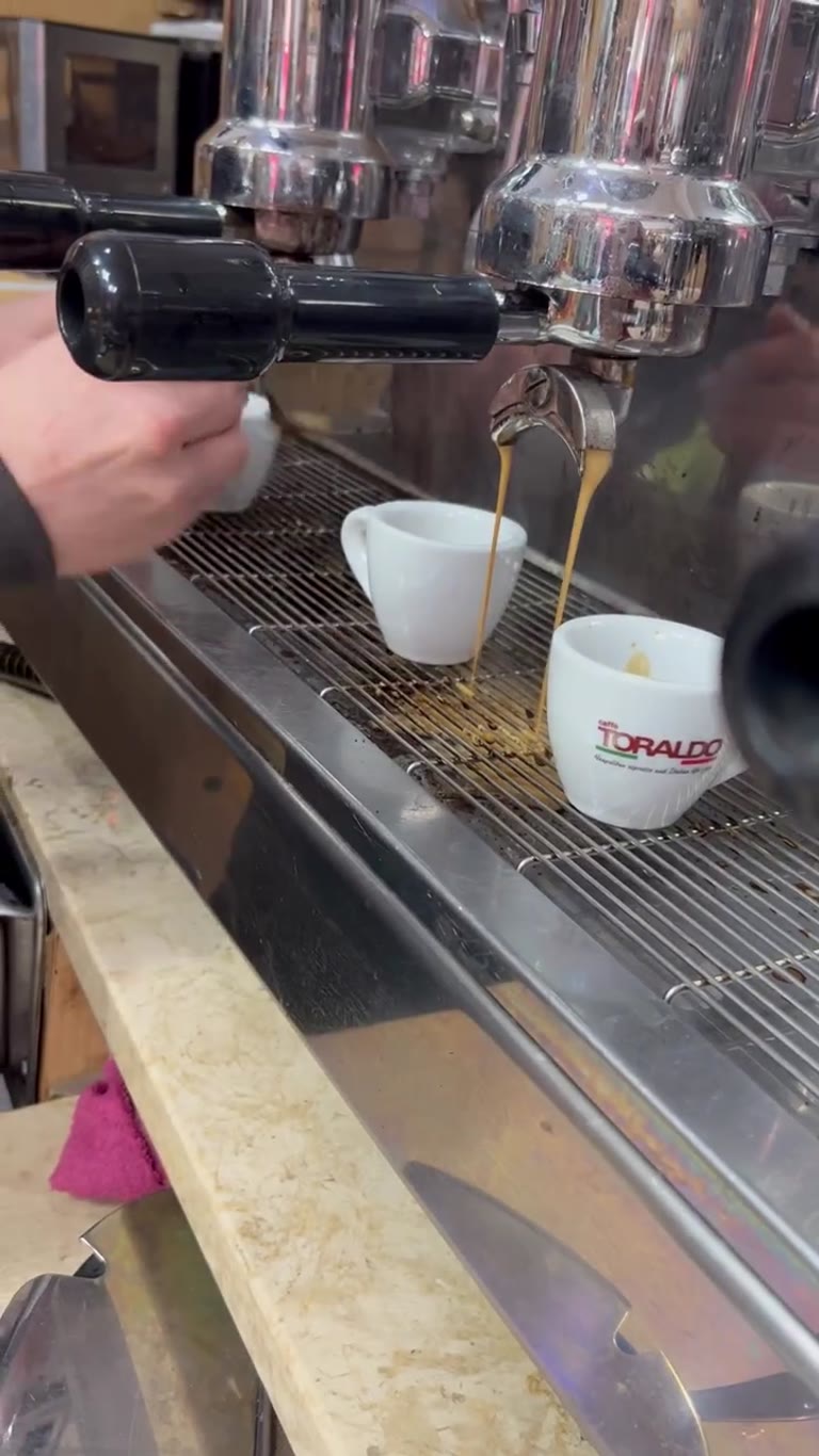 Espresso at a local Naples bar