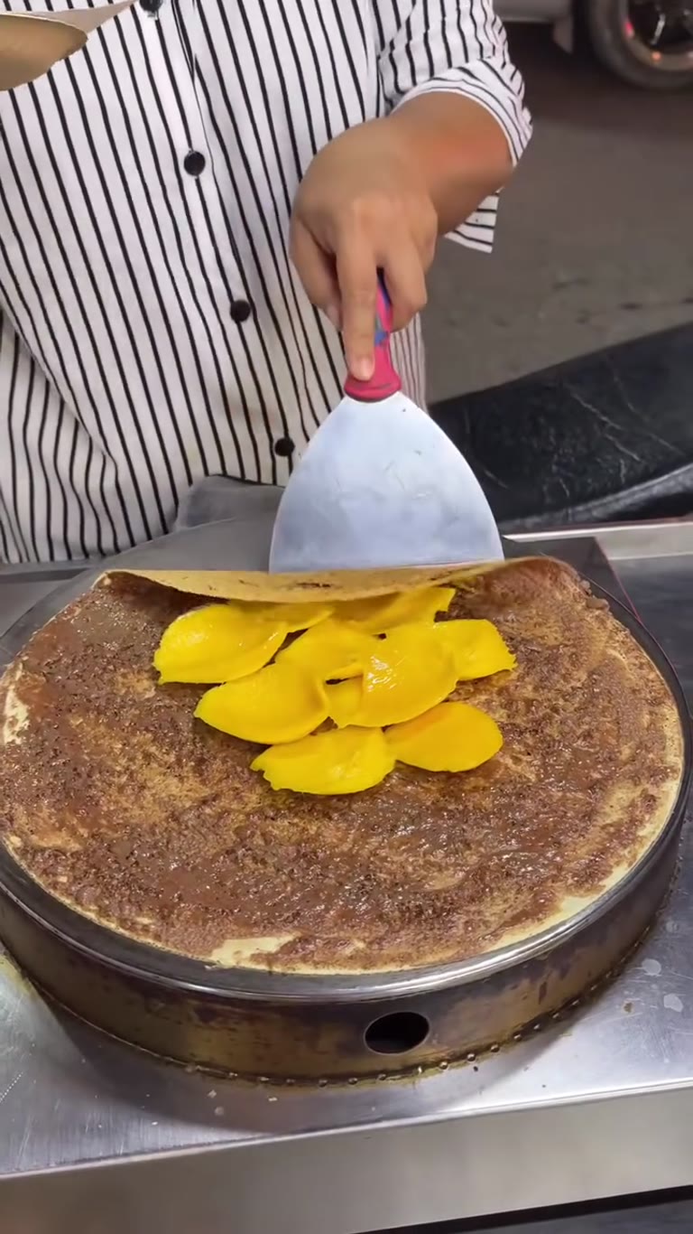 Mango banana roti from a Phuket street cart