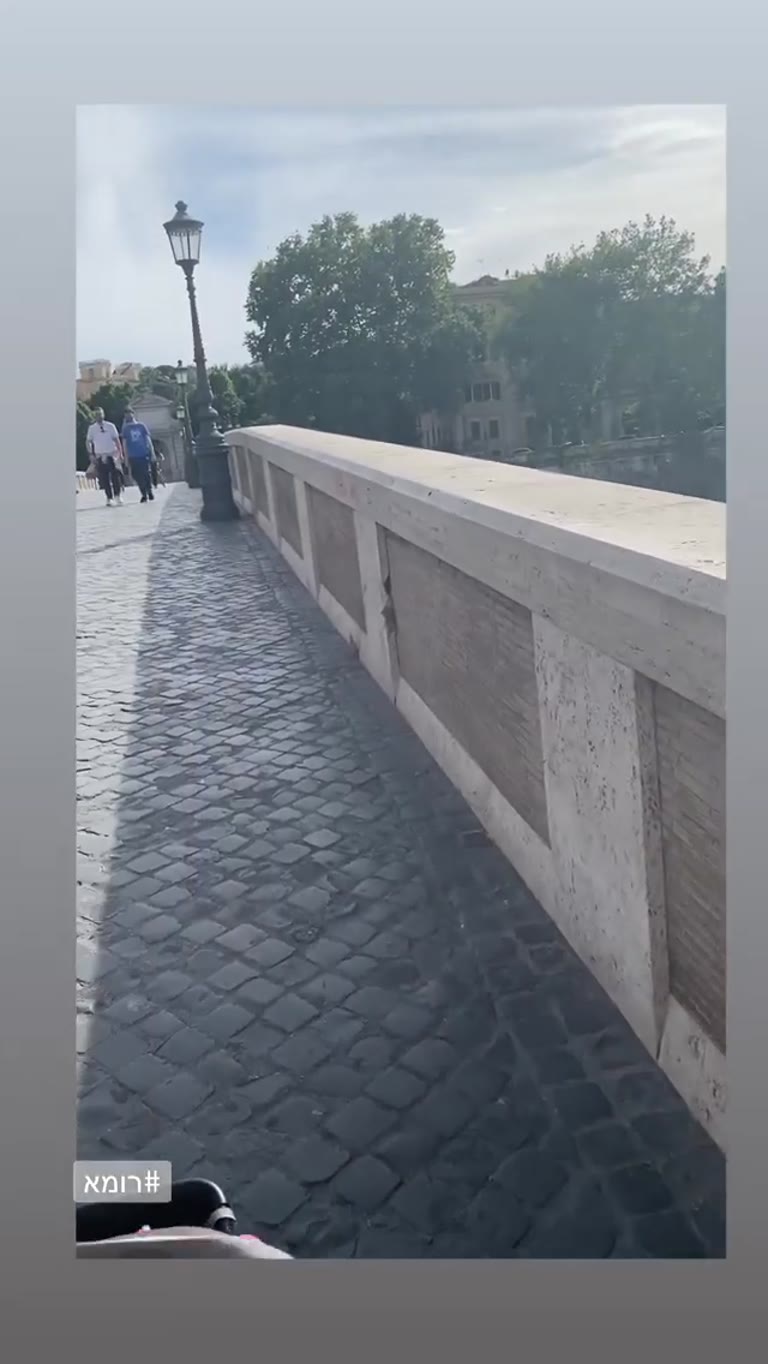 גשר על הטיבר ברומא — ריק בימי הקורונה