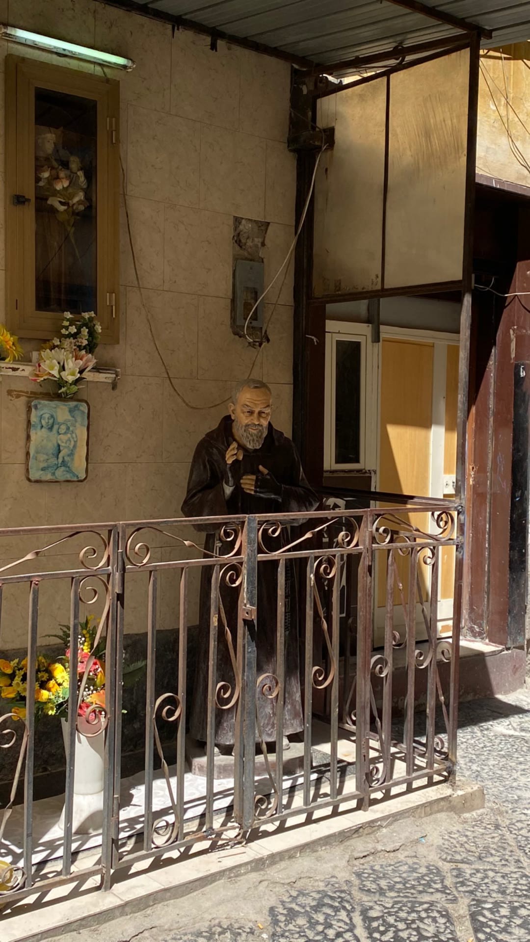 Padre Pio street shrine in Naples