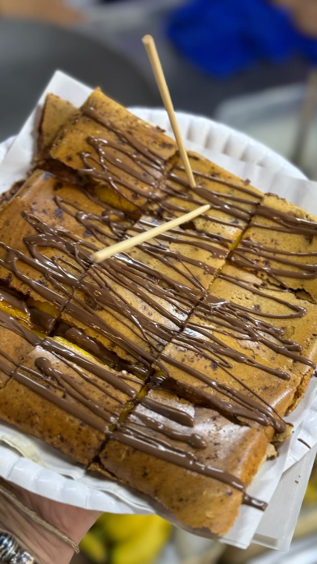 Banana roti with chocolate in Phuket