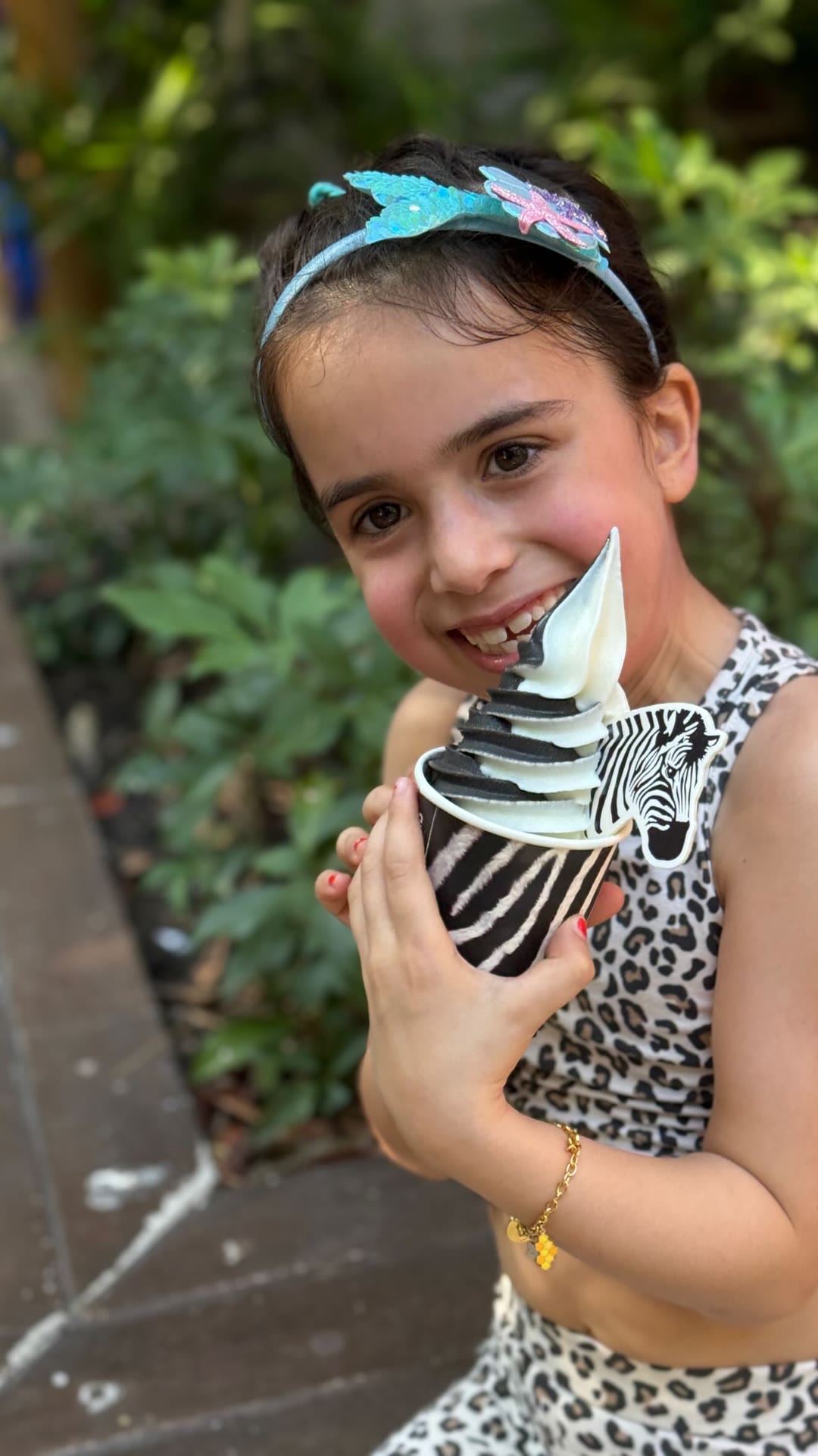 Zebra soft serve in Bangkok