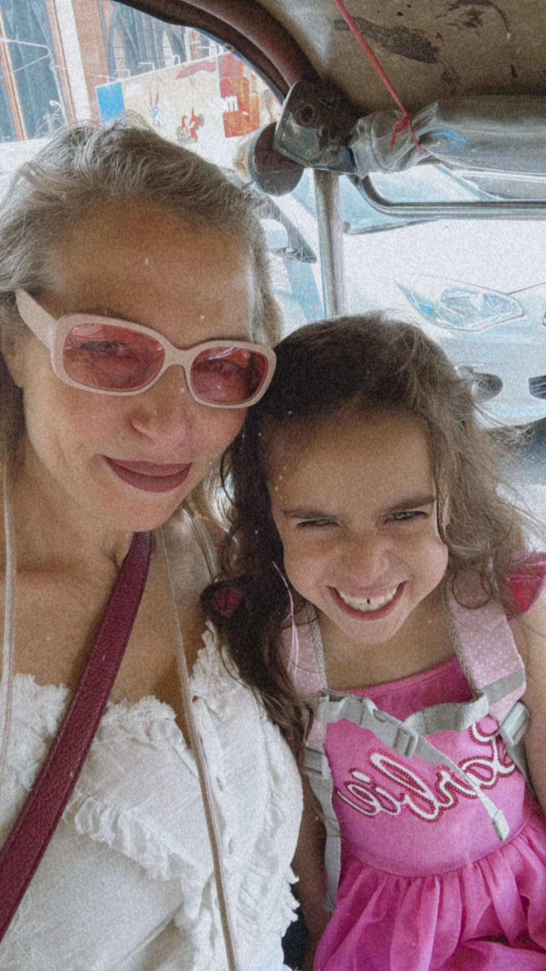 Tuk-tuk selfie with my daughter in Bangkok