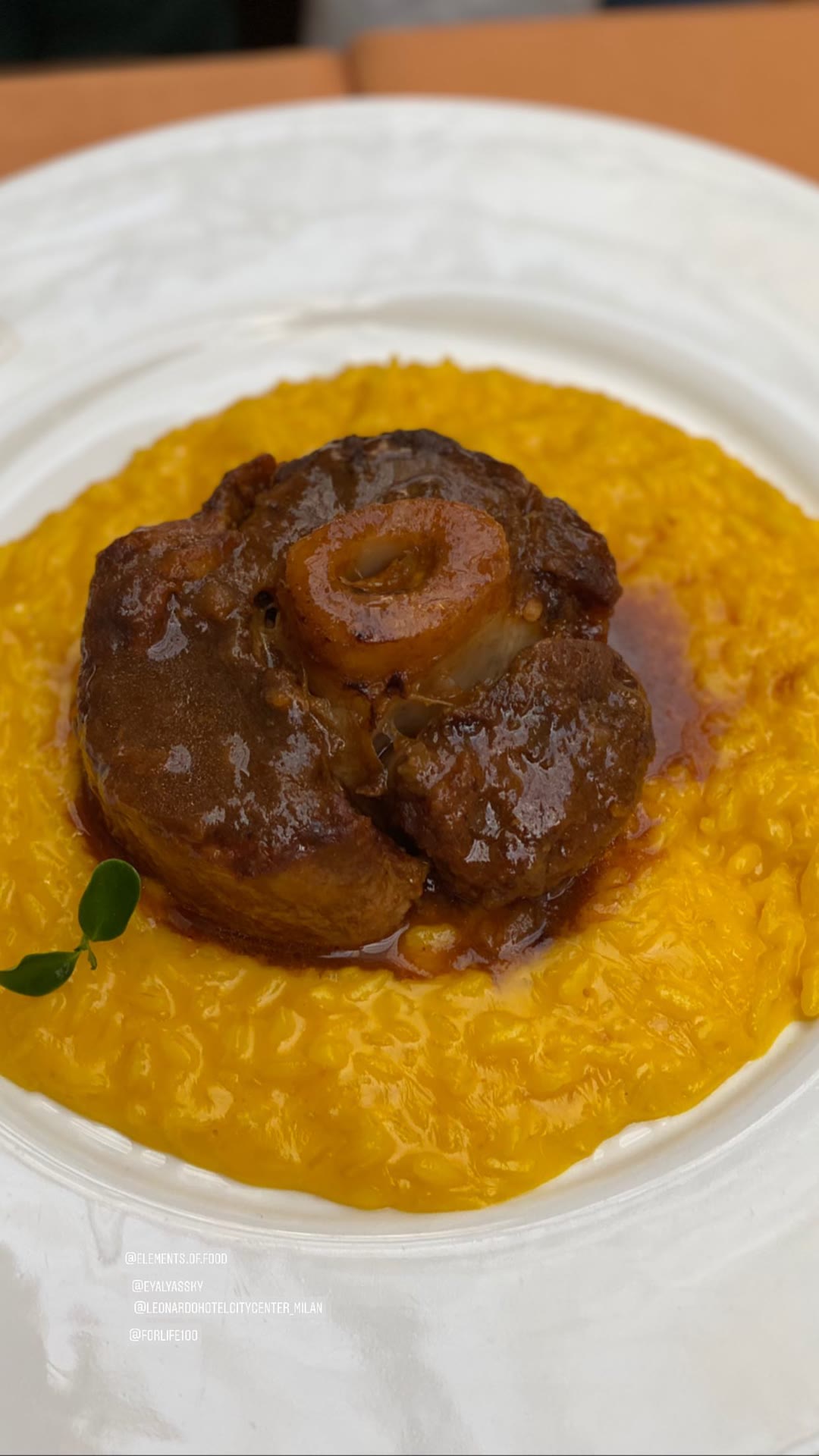 Ossobuco with risotto alla milanese in Milan