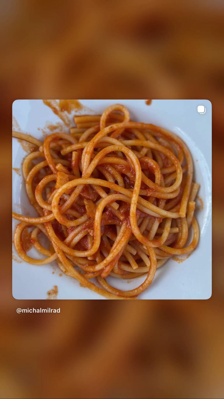 Pasta al pomodoro — Rome recommendations