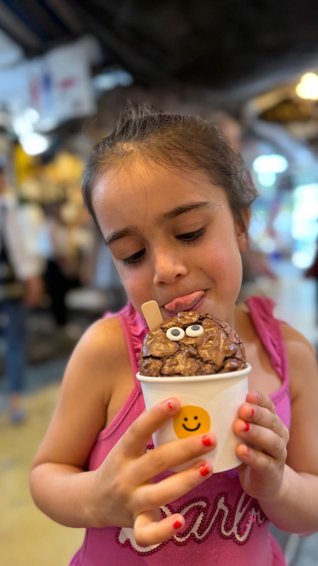 Chocolate ice cream treat in Bangkok