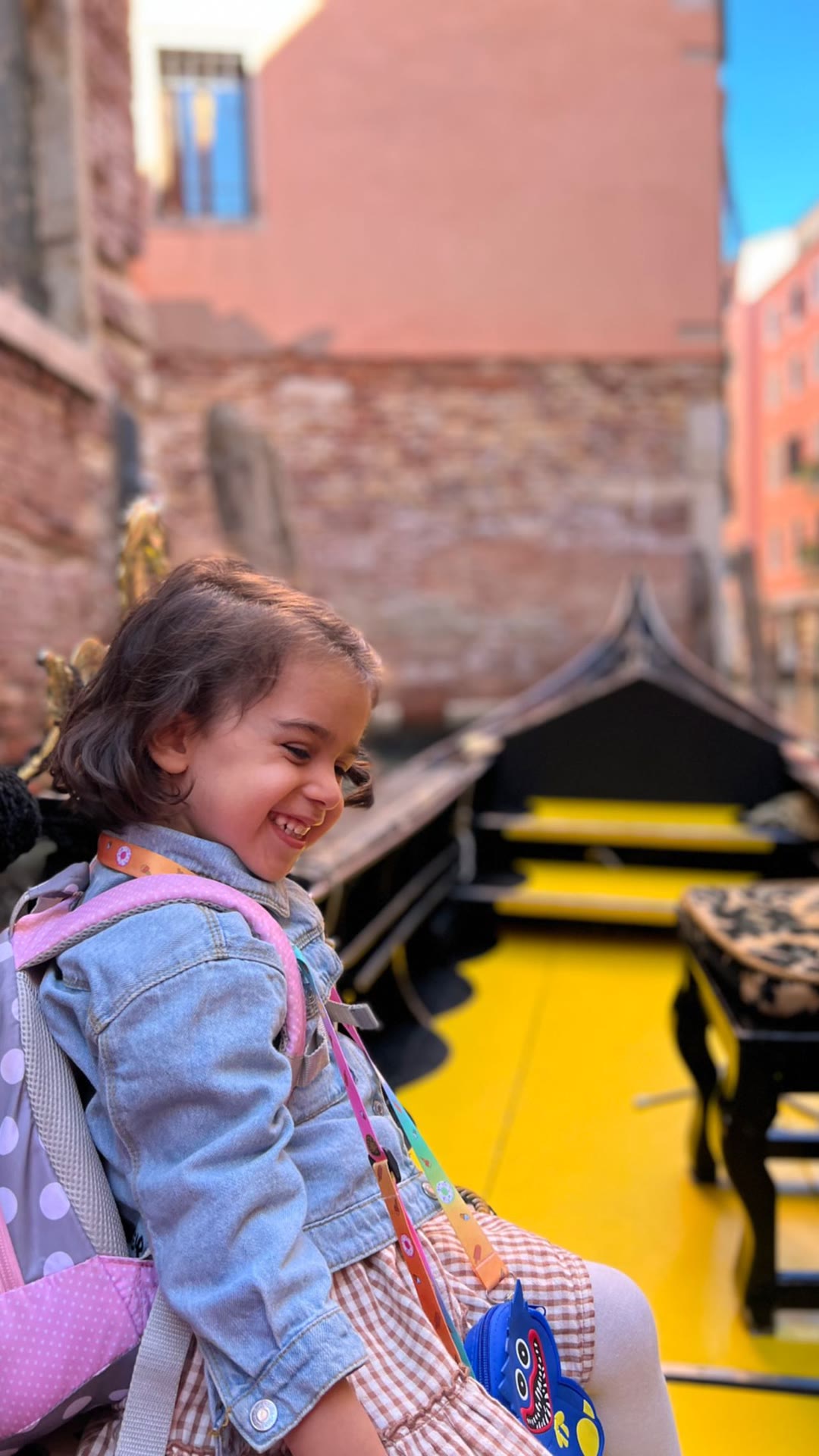 Gondola ride in Venice with a toddler