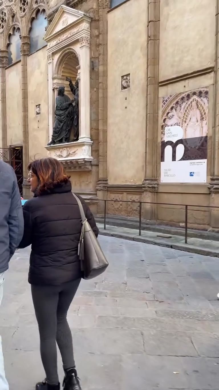 Walking past Orsanmichele in Florence