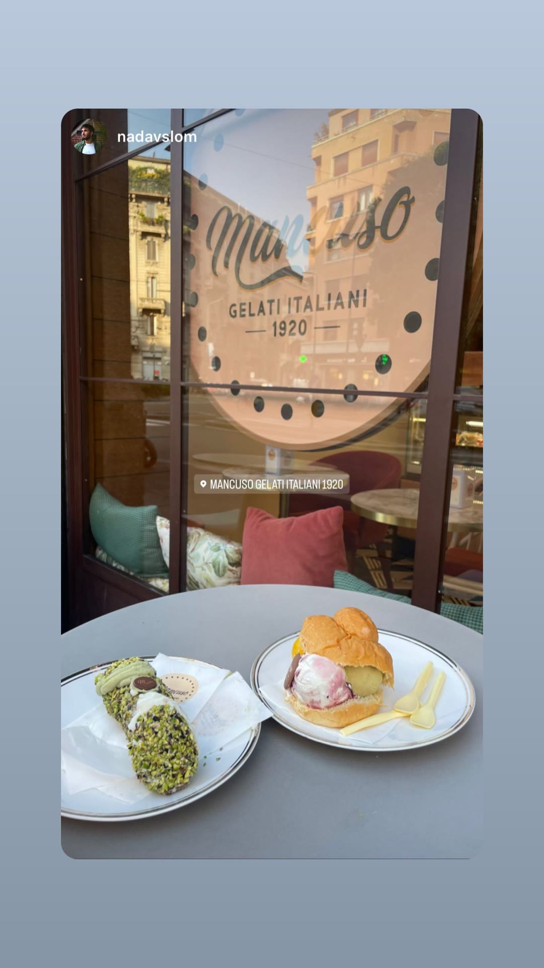 Mancuso Gelati Italiani 1920, Milan