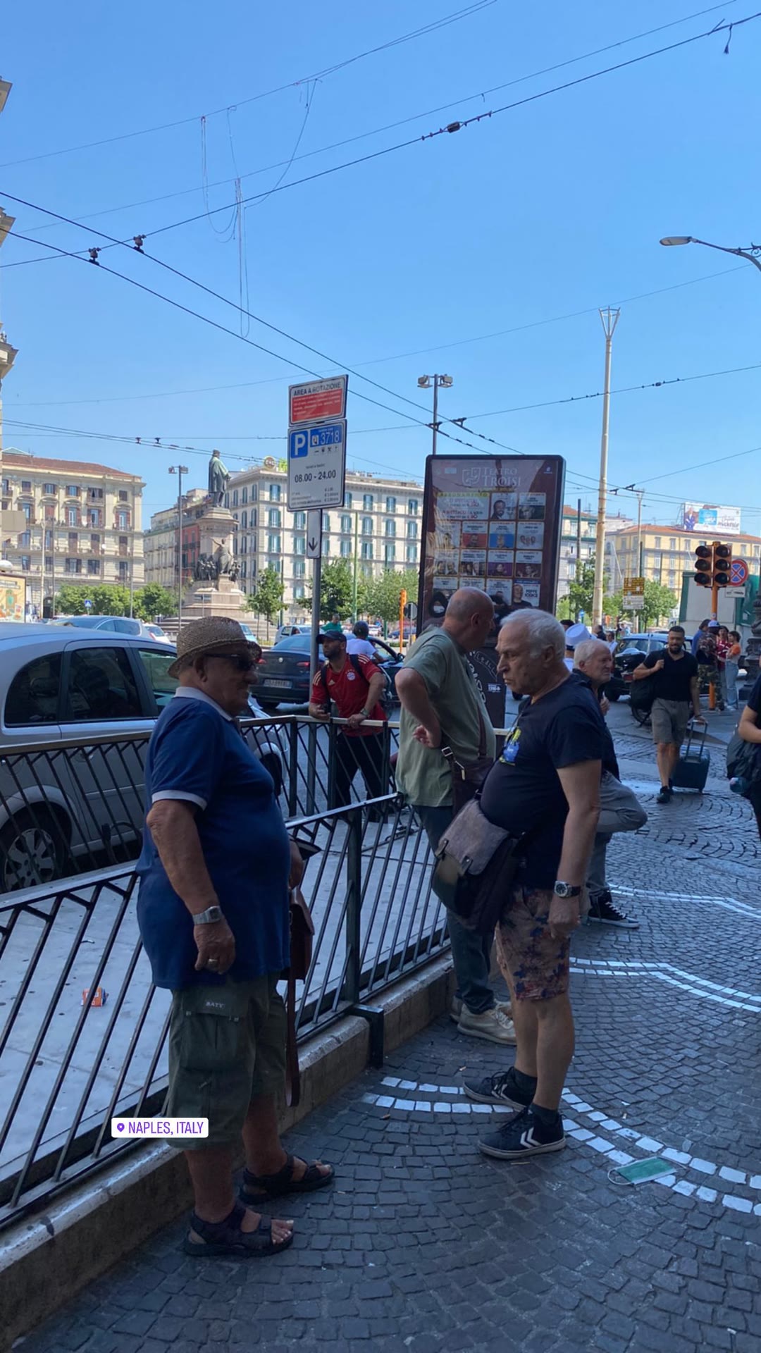 Street scene in Naples near Piazza Garibaldi