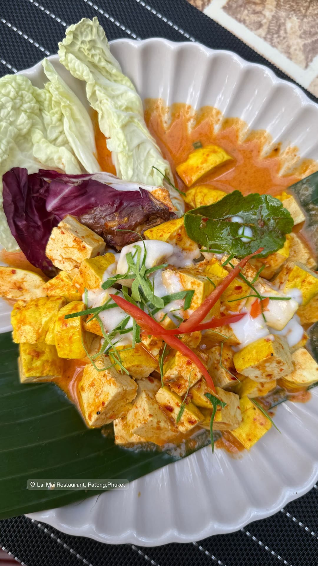 Tofu curry at Lai Mai Restaurant, Patong