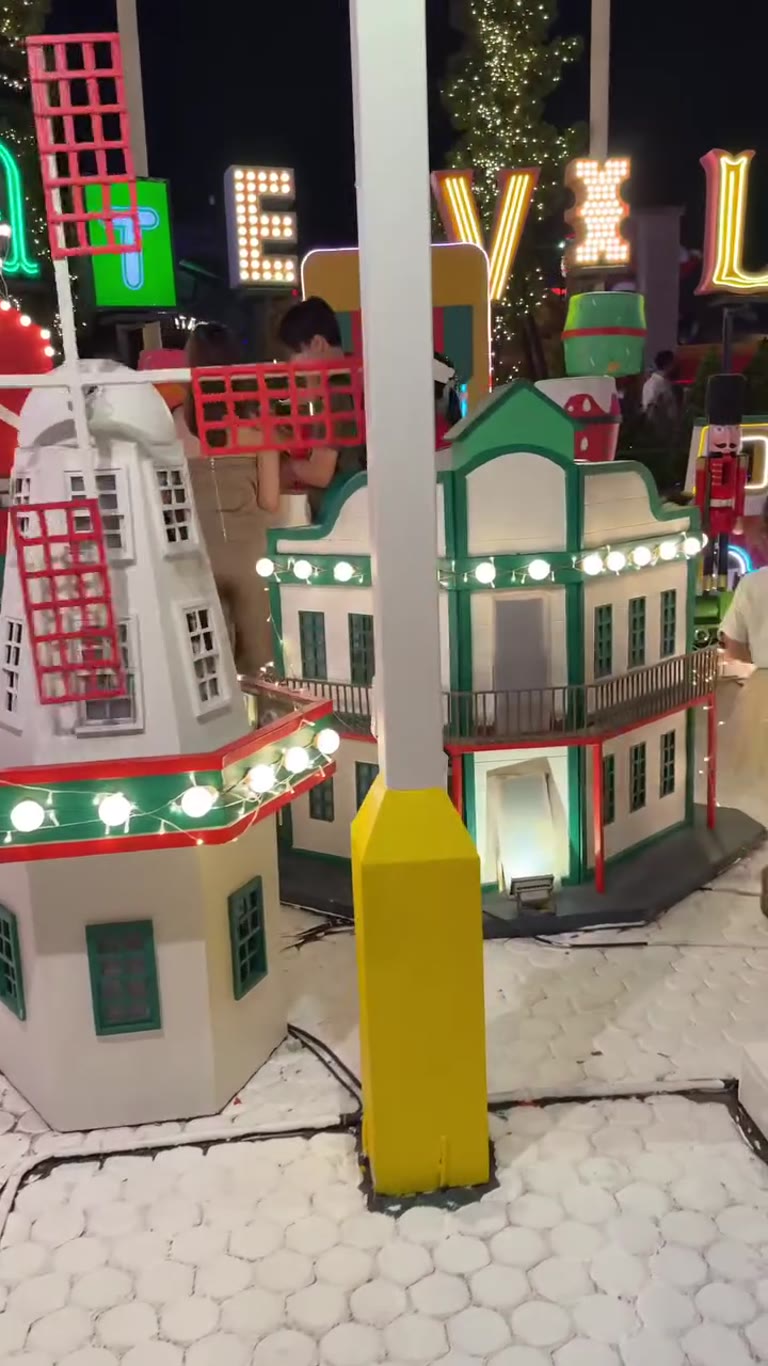 Christmas light village in Bangkok