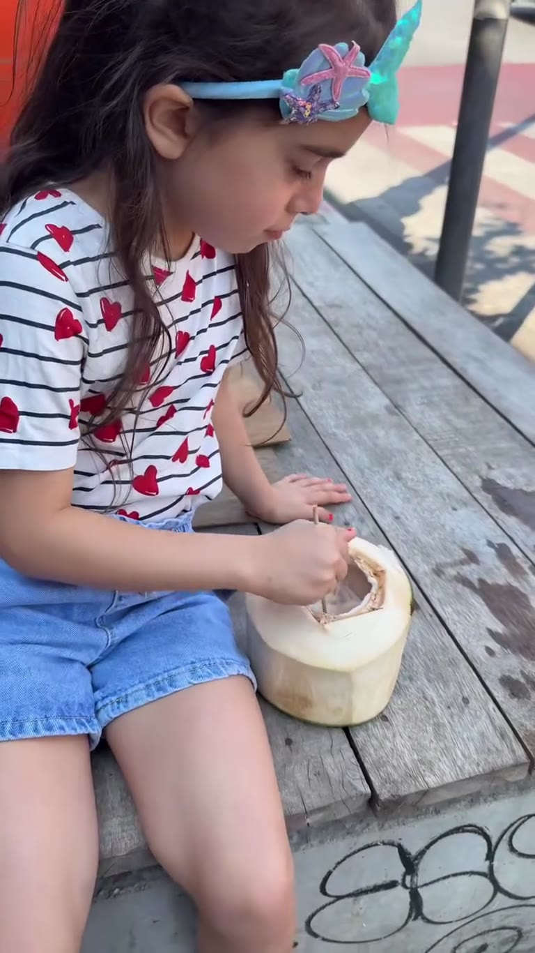 Fresh street coconut in Bangkok