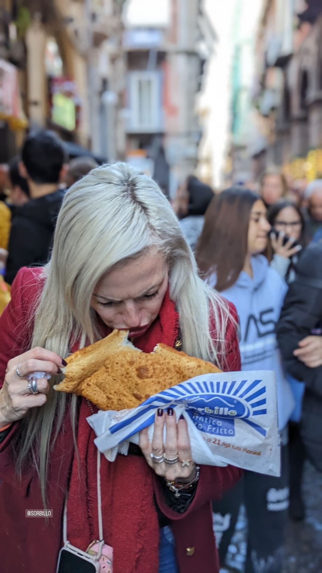 Pizza fritta at Sorbillo in Naples
