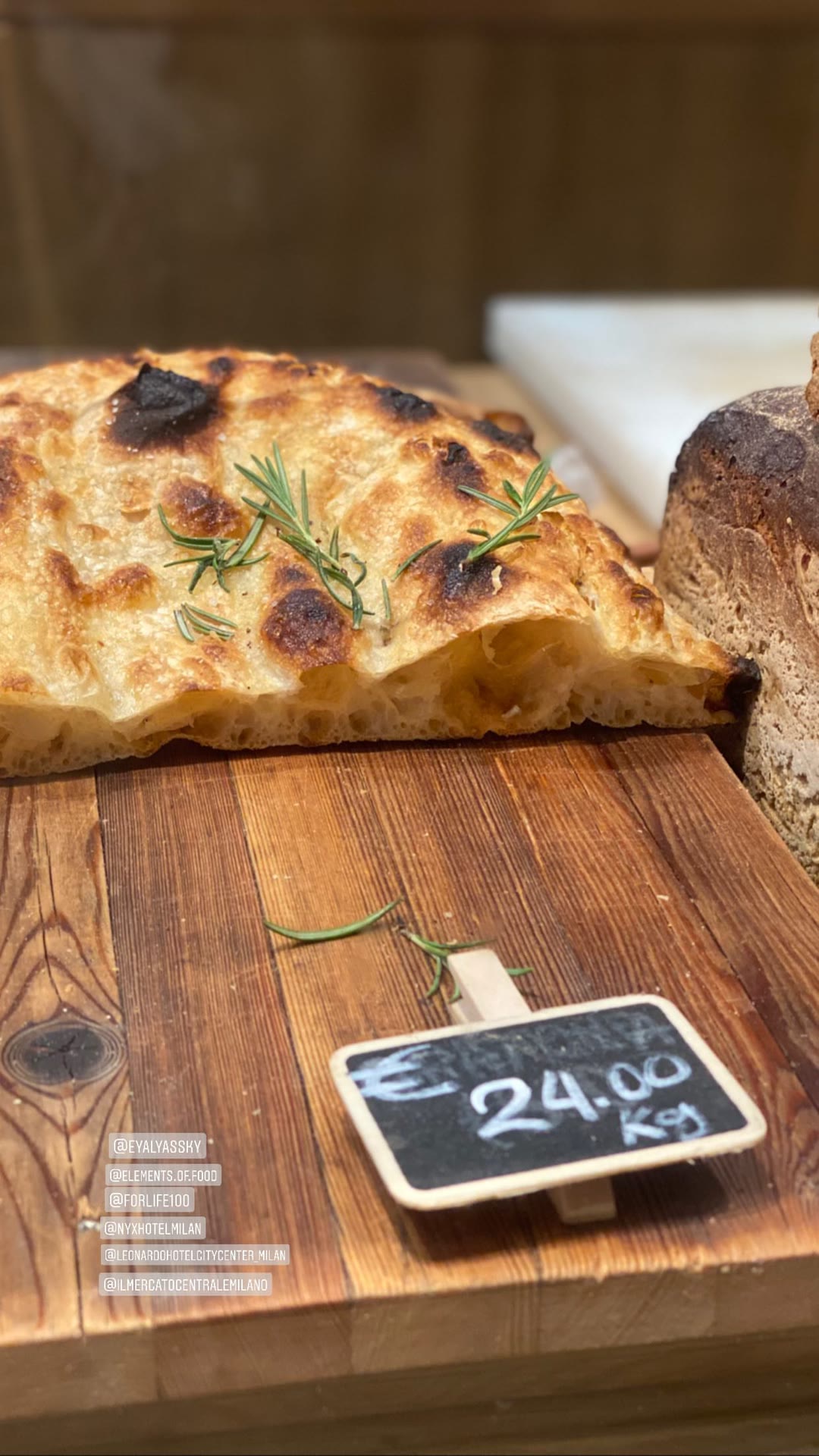 Focaccia at Mercato Centrale Milano