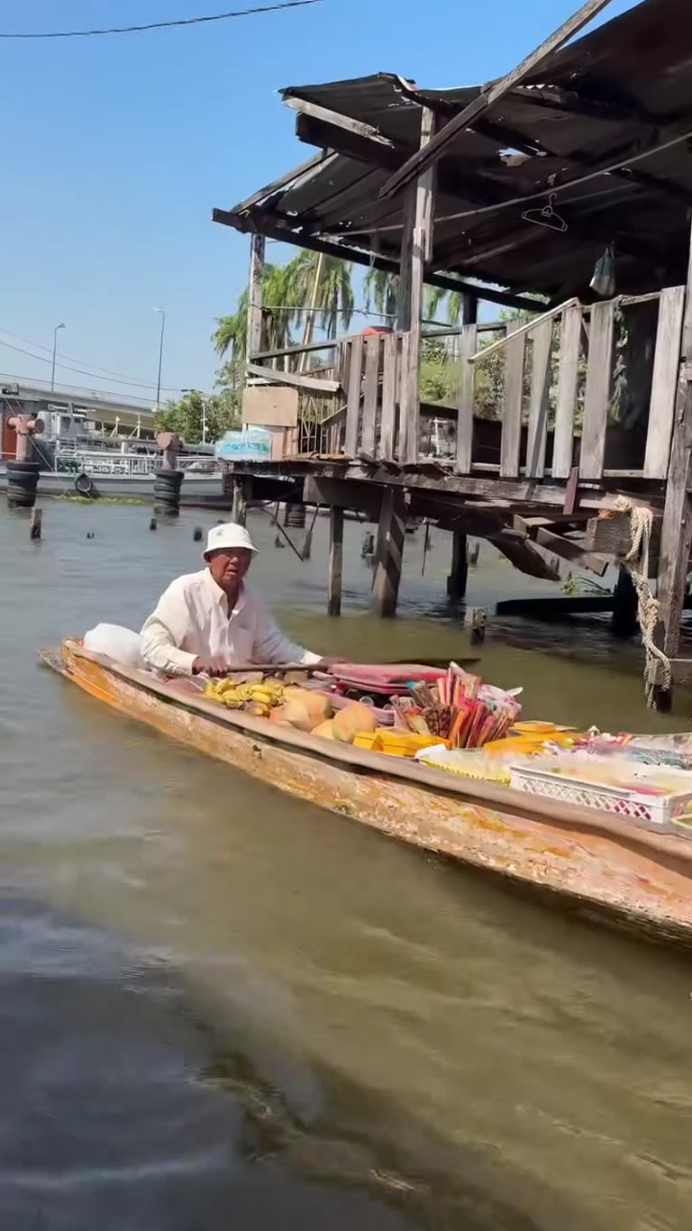 Boat ride through Bangkok's canals
