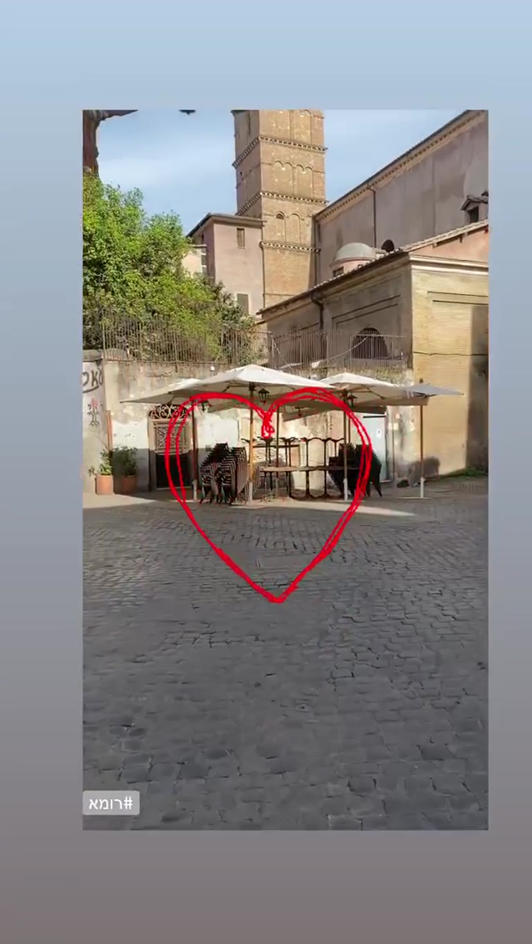 רומא ריקה בלוקדאון — סמטאות שקטות