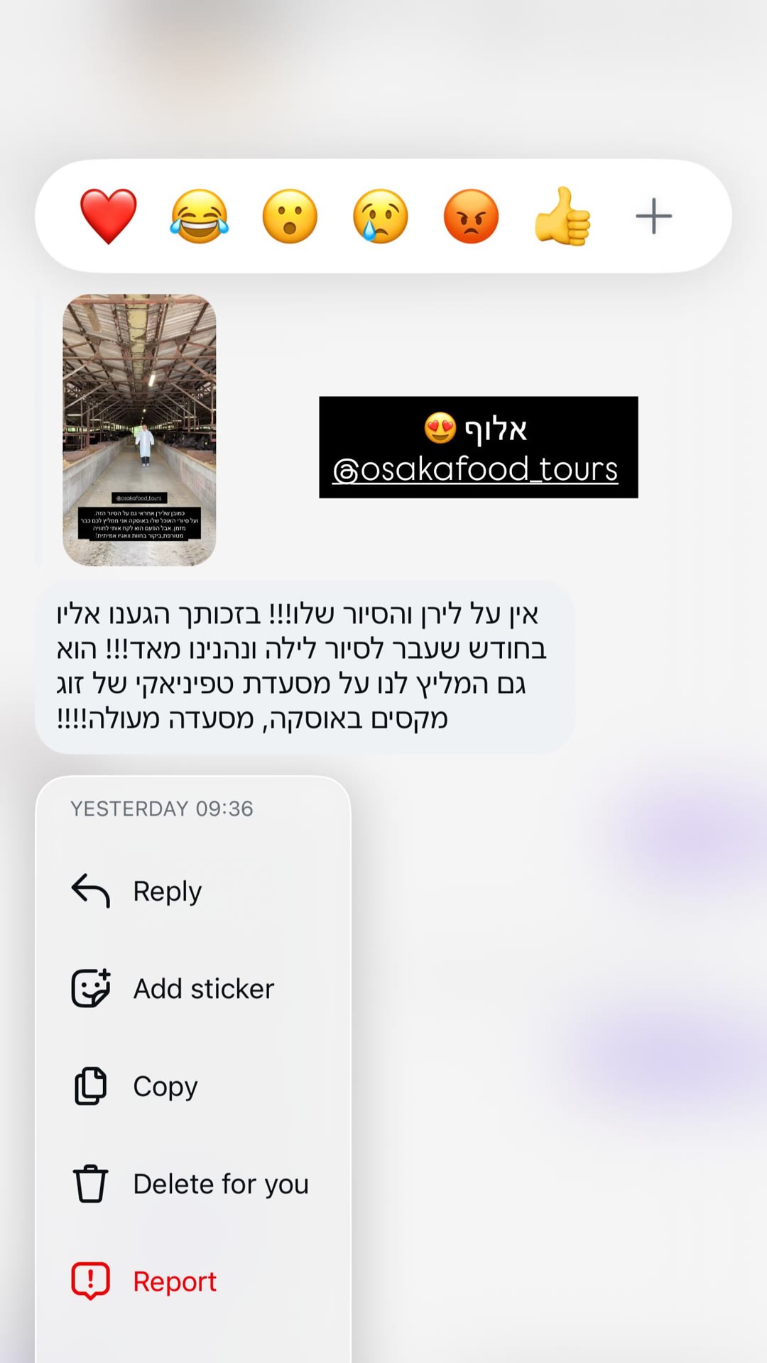 סיור האוכל של לירן לוי באוסקה