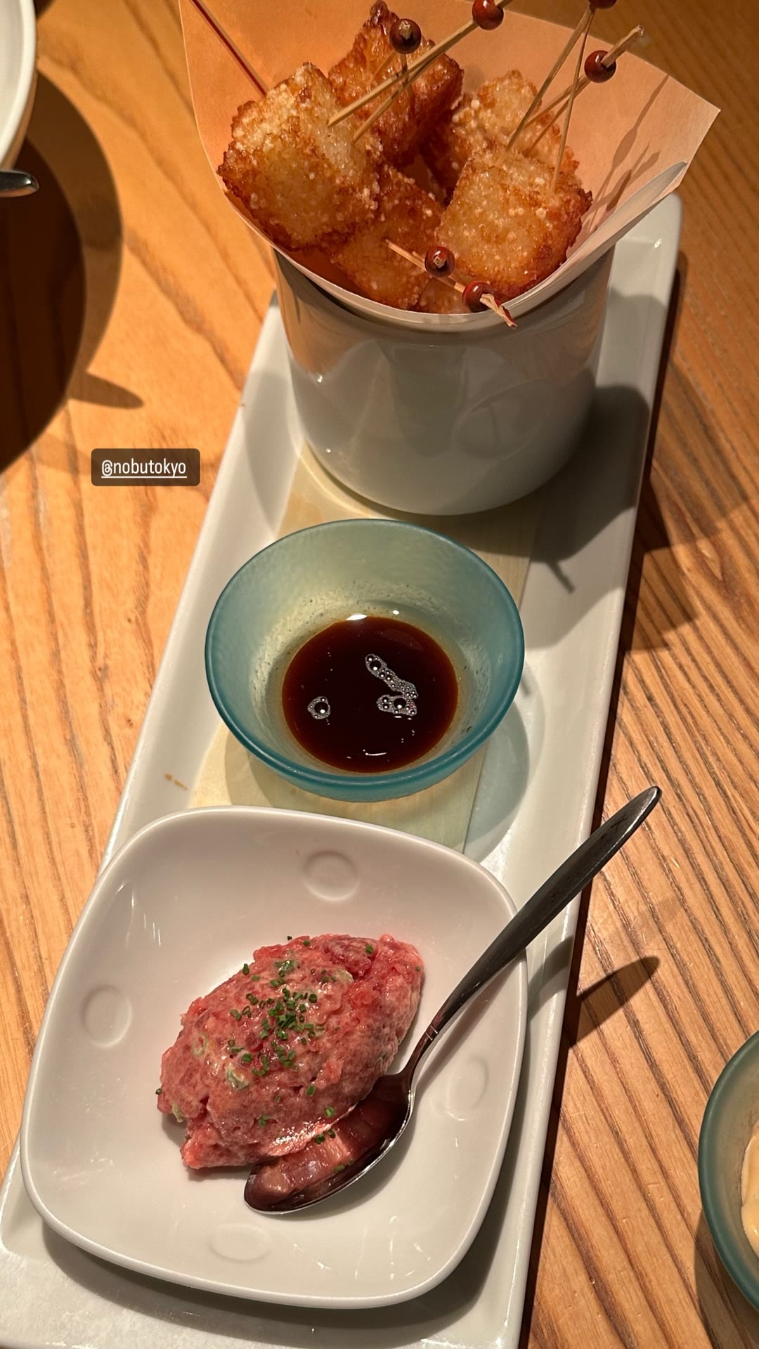 Nobu Tokyo: tartare & crispy rice bites
