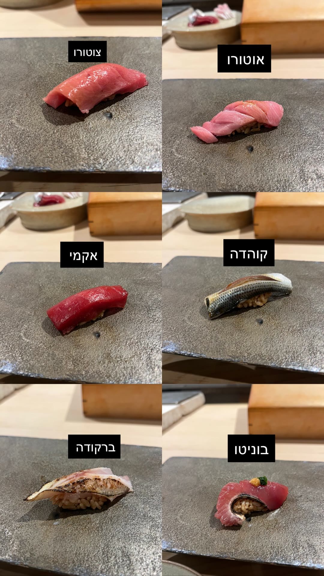 אומקסה סושי בטוקיו – נטות דג אחת אחת