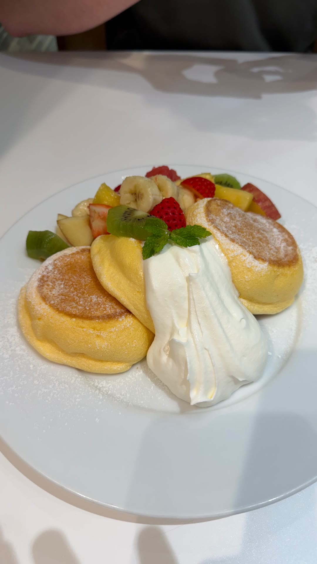 Fluffy Japanese soufflé pancakes in Tokyo