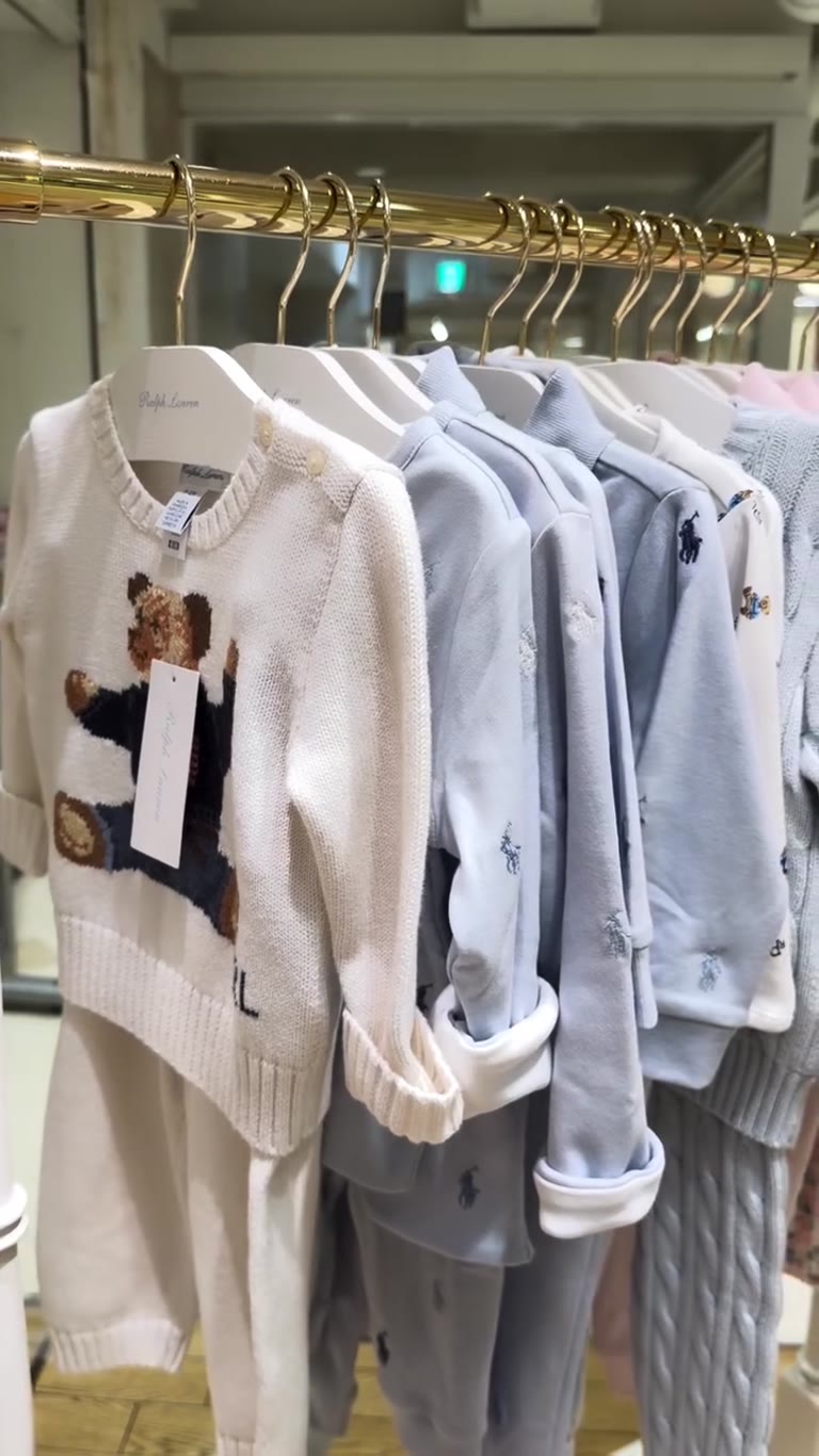 Ralph Lauren baby clothes rack in Japan