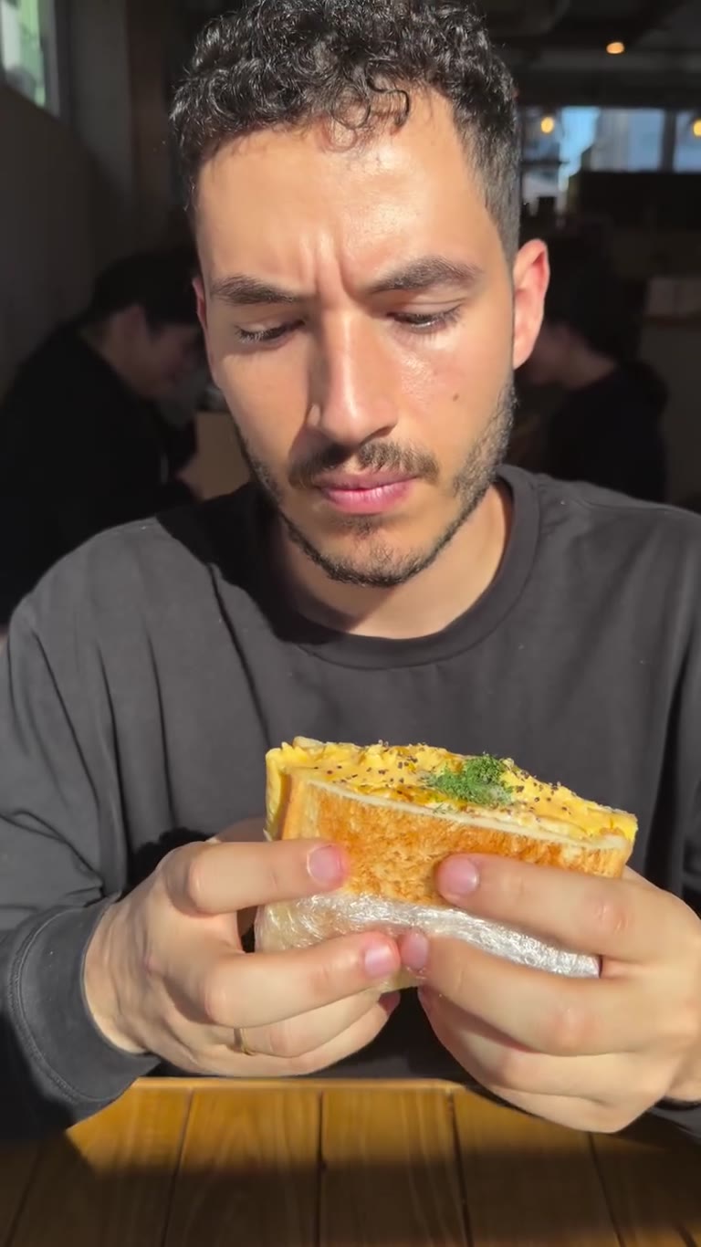 Tokyo egg salad sandwich taste test
